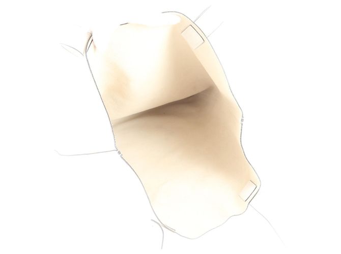 Borsa Tote e a Tracolla in Pelle Gucci Bianco - vista 7