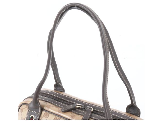Gucci GG Crystal Sherry Line Handtasche aus Leder Braun - Ansicht 2
