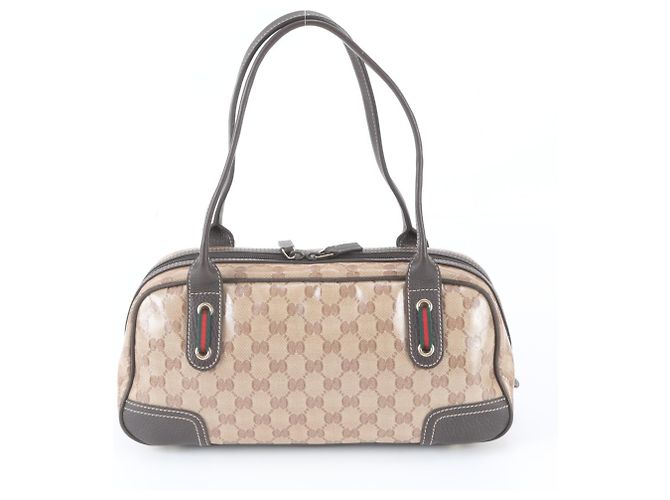 Gucci GG Crystal Sherry Line Handtasche aus Leder Braun - Ansicht 3