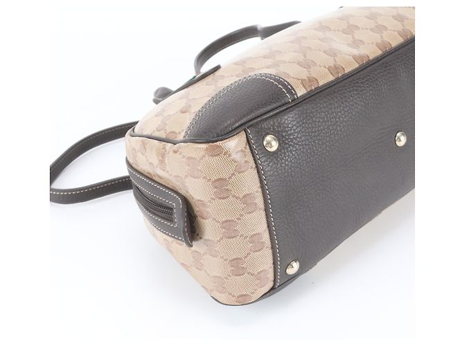 Gucci GG Crystal Sherry Line Handtasche aus Leder Braun - Ansicht 5