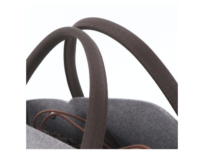 Hermès Hermes W Stamp Sac de Pansage Groom Leather Tote Bag Marrone - vista 2