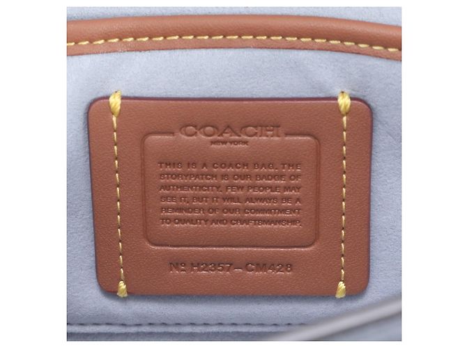Coach Studio Baguette CM428 Schultertasche aus Leder Silber - Ansicht 10