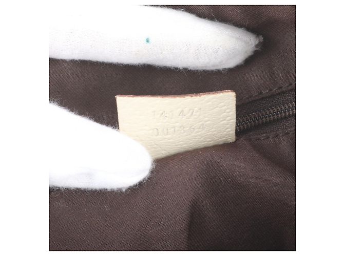 Borsa Tote Gucci GG Canvas Leather Marrone Crudo - vista 9