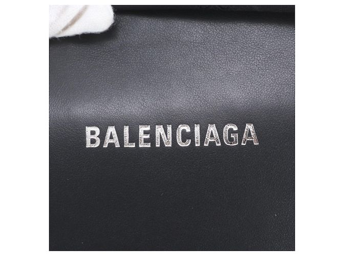 Balenciaga Strandtasche aus Leder Braun Schwarz - Ansicht 9