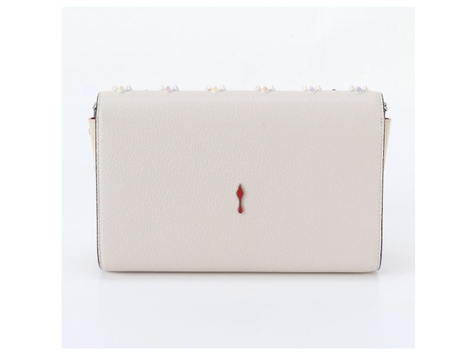 Borsa a tracolla 2-Way Paloma in pelle Christian Louboutin Beige - vista 3