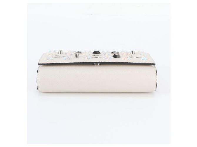 Borsa a tracolla 2-Way Paloma in pelle Christian Louboutin Beige - vista 6