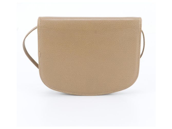Borsa a tracolla Christian Dior in pelle beige - vista 3