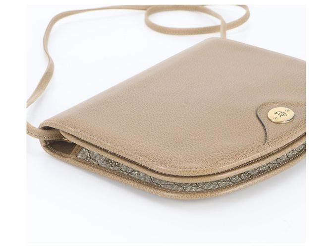 Borsa a tracolla Christian Dior in pelle beige - vista 5