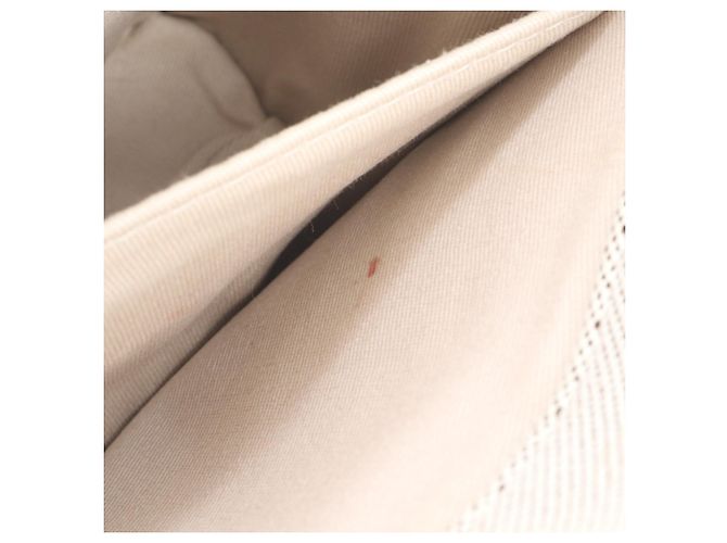 Chloé Woody Shopper aus Leder und Canvas Braun Beige - Ansicht 8