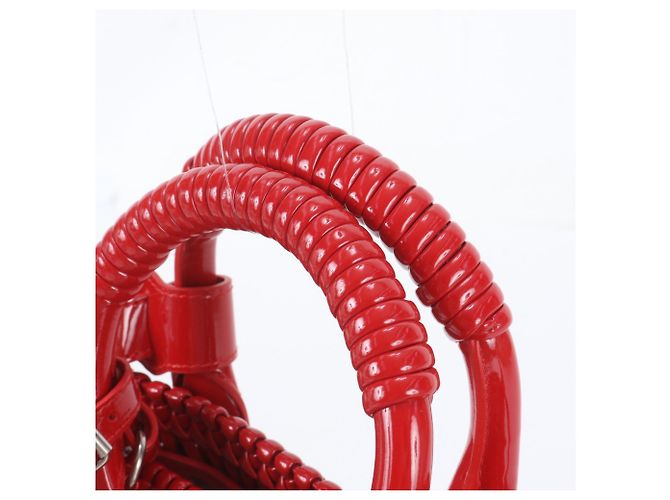 Borsa Balenciaga Bistro XS Basket in pelle Rosso - vista 2