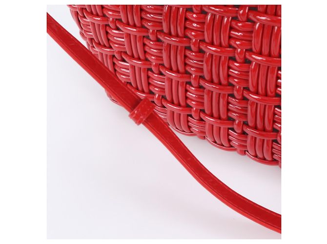 Borsa Balenciaga Bistro XS Basket in pelle Rosso - vista 3