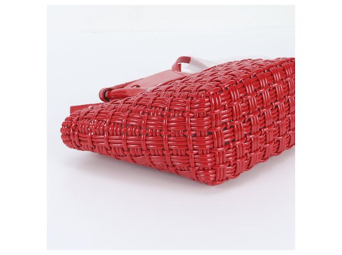 Borsa Balenciaga Bistro XS Basket in pelle Rosso - vista 6