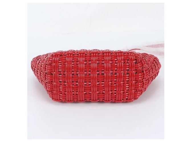 Borsa Balenciaga Bistro XS Basket in pelle Rosso - vista 7