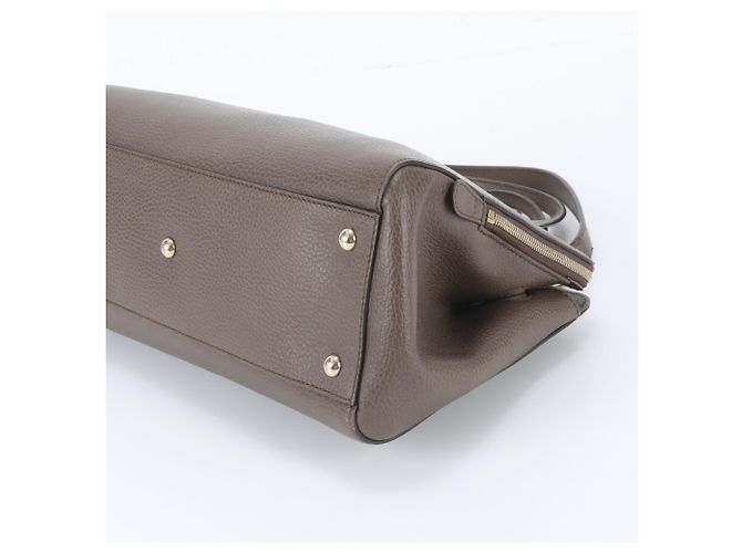 Gucci 2-Way Lederschultertasche Braun - Ansicht 5