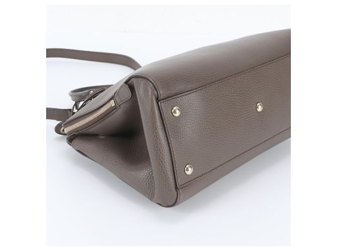 Gucci 2-Way Lederschultertasche Braun - Ansicht 6