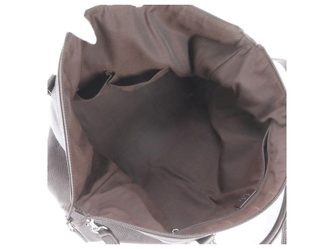 Borsa a tracolla 2-Way in pelle Gucci Marrone - vista 8