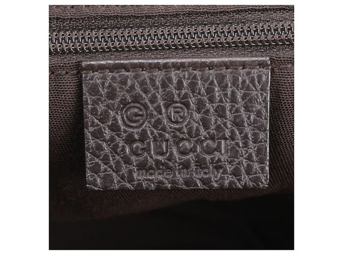 Borsa a tracolla 2-Way in pelle Gucci Marrone - vista 9