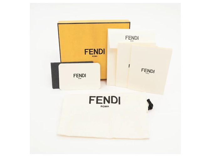 Fendi Zucca Leather Bi-fold Wallet Black - view 7