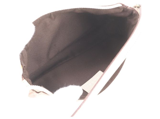 Borsa a tracolla Gucci GG Canvas Leather Rosa Bianco - vista 7