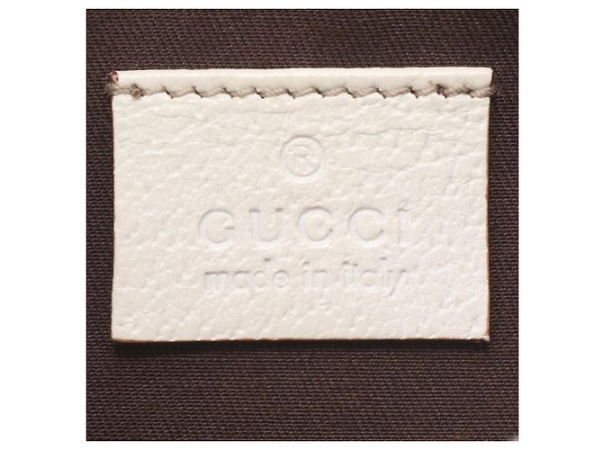 Borsa a tracolla Gucci GG Canvas Leather Rosa Bianco - vista 9