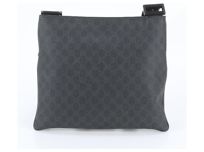 Borsa a tracolla Gucci GG Supreme in pelle Nero - vista 3
