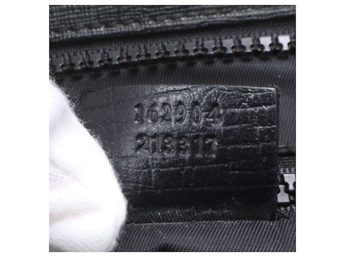 Borsa a tracolla Gucci GG Supreme in pelle Nero - vista 9