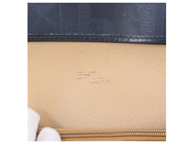 Borsa a tracolla 2-Way in pelle Christian Dior Trotter Blu navy - vista 10