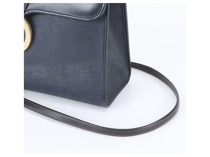 Borsa a tracolla 2-Way in pelle Christian Dior Trotter Blu navy - vista 3