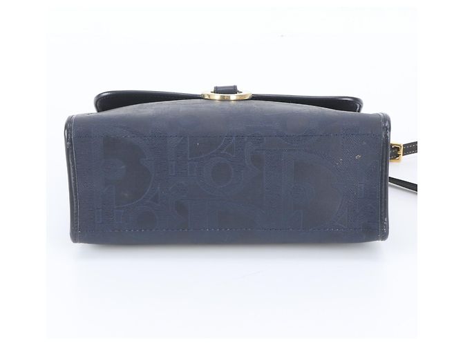 Borsa a tracolla 2-Way in pelle Christian Dior Trotter Blu navy - vista 7