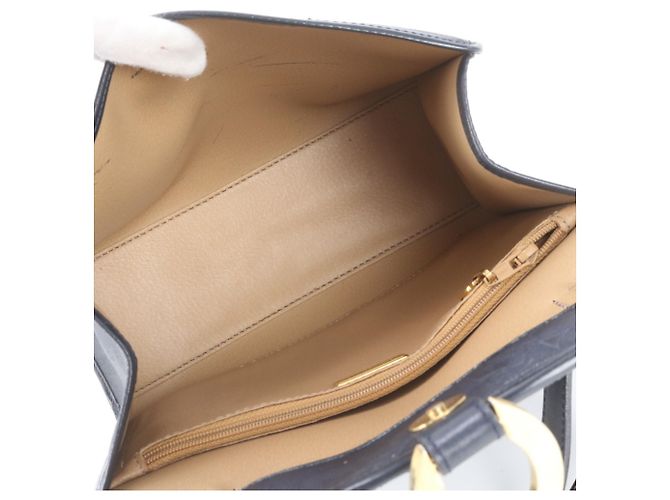 Borsa a tracolla 2-Way in pelle Christian Dior Trotter Blu navy - vista 8