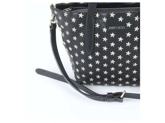 Jimmy Choo Mini Sarah Star Studded Leather Bag Schwarz - Ansicht 2
