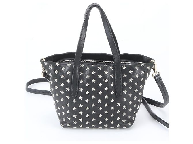 Jimmy Choo Mini Sarah Star Studded Leather Bag Schwarz - Ansicht 4