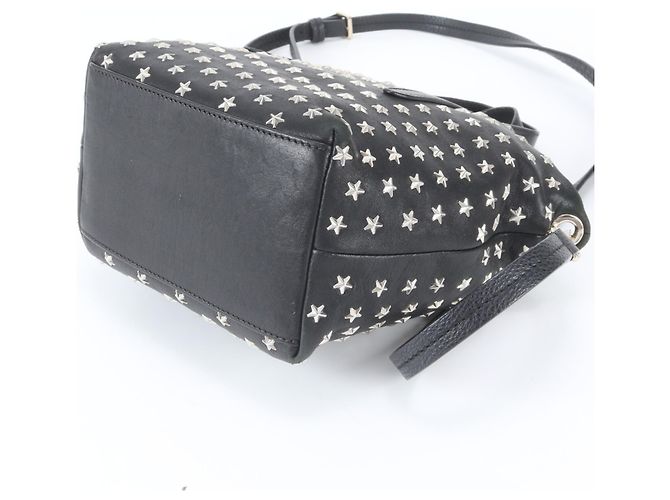 Jimmy Choo Mini Sarah Star Studded Leather Bag Schwarz - Ansicht 5