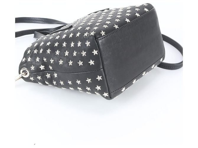 Jimmy Choo Mini Sarah Star Studded Leather Bag Schwarz - Ansicht 6