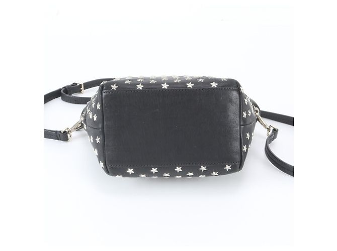 Jimmy Choo Mini Sarah Star Studded Leather Bag Schwarz - Ansicht 7