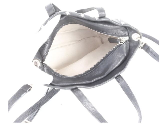 Jimmy Choo Mini Sarah Star Studded Leather Bag Schwarz - Ansicht 8