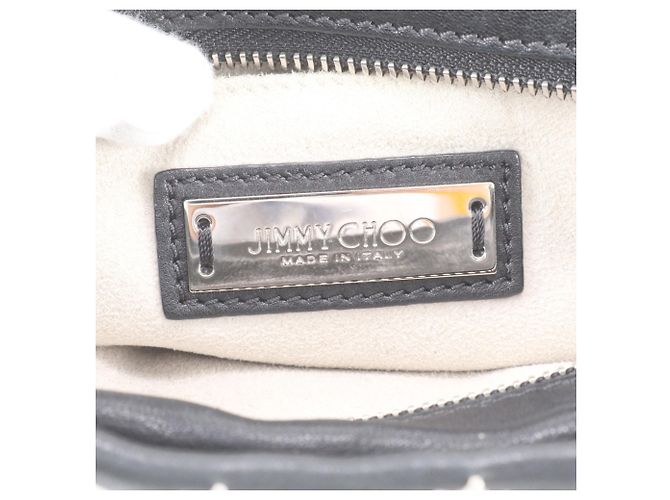 Jimmy Choo Mini Sarah Star Studded Leather Bag Schwarz - Ansicht 9