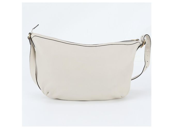 Borsa a tracolla e spalla in pelle Gucci Bianco - vista 3