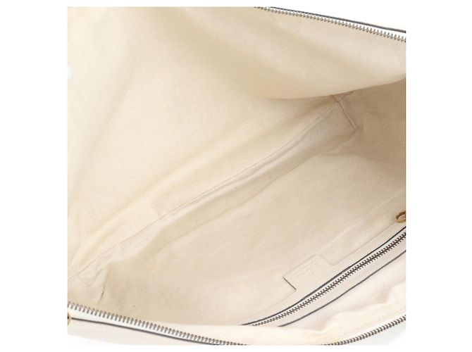 Borsa a tracolla e spalla in pelle Gucci Bianco - vista 7