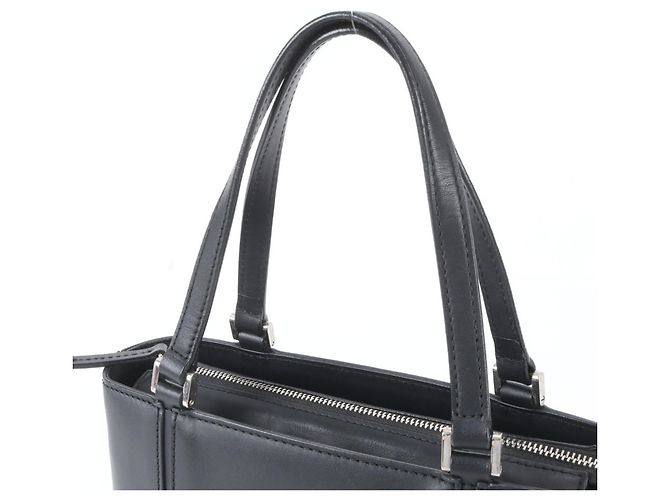 Burberry Nova Check Ledertasche Shopper in Schwarz - Ansicht 2