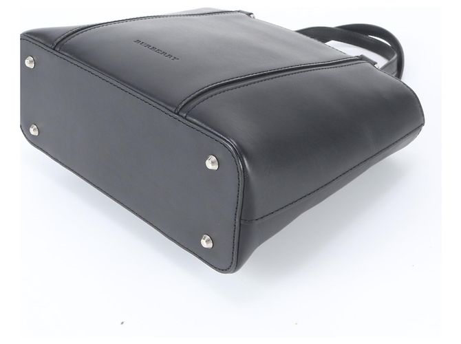 Burberry Nova Check Ledertasche Shopper in Schwarz - Ansicht 4