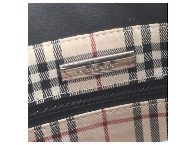 Burberry Nova Check Ledertasche Shopper in Schwarz - Ansicht 8