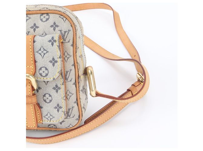 Louis Vuitton Monogram Mini Juliette PM Schultertasche aus Leder Blau - Ansicht 2