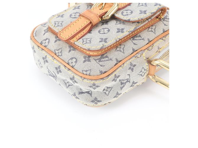 Louis Vuitton Monogram Mini Juliette PM Schultertasche aus Leder Blau - Ansicht 4