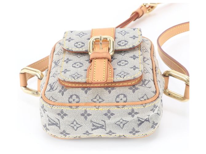 Louis Vuitton Monogram Mini Juliette PM Schultertasche aus Leder Blau - Ansicht 6