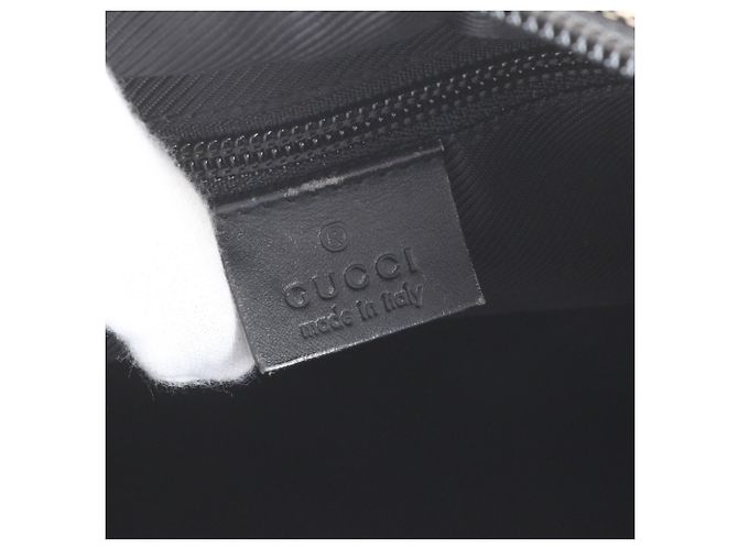 Borsa Tote Gucci in tela GG e pelle Marrone Nero - vista 8