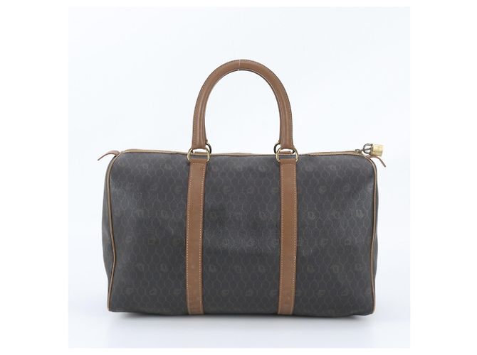 Christian Dior Honeycomb Pattern Leather Boston Bag - view 3