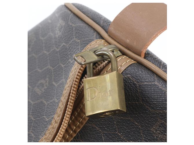 Christian Dior Honeycomb Pattern Leather Boston Bag - view 8