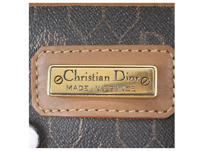 Christian Dior Honeycomb Pattern Leather Boston Bag - view 9
