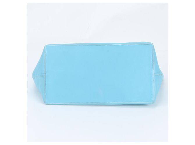 Céline Borsa Tote in pelle Celine con motivo floreale Blu - vista 6